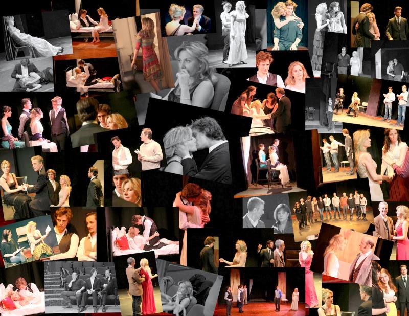Collage of photos from La Dame aux Camelias